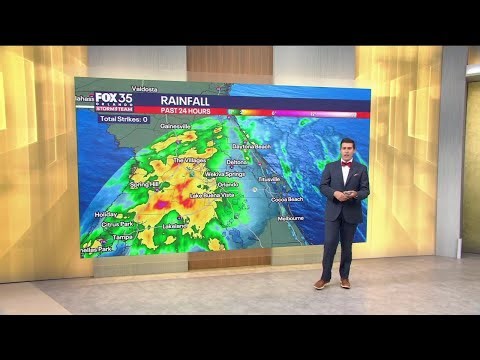 Orlando weather: Rainfall totals for weekend weather