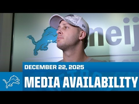 Jared Goff and Aidan Hutchinson meet with the media | December 22, 2025