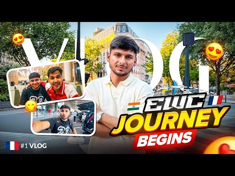 MY FIRST INTERNATIONAL TRIP PARIS VLOG ✈️  🇫🇷 || EWC JOURNEY BEGINS 🇮🇳 VLOG #1