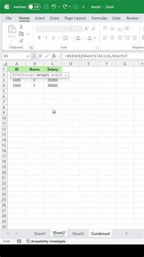 Excel Hack: Combine Multiple Data in Excel in Seconds #excel #exceltips #shorts
