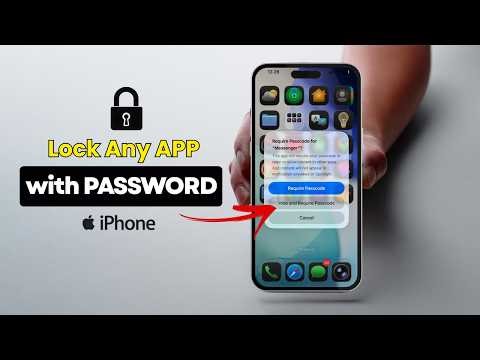 How to lock specific iPhone app with password (2026)