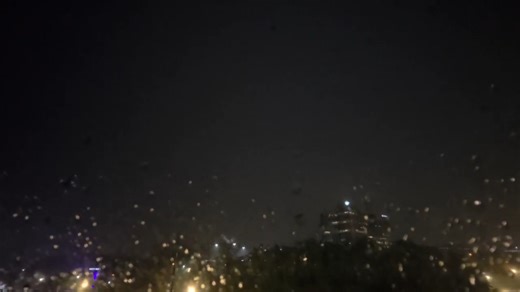 Lightning flashes over stormy skies in Nashville, Tennessee, USA