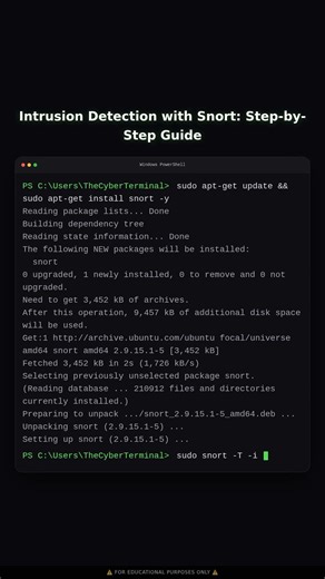 Setting up an Intrusion Detection System with Snort | Educational