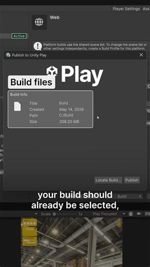 Publish web games to Unity Play
