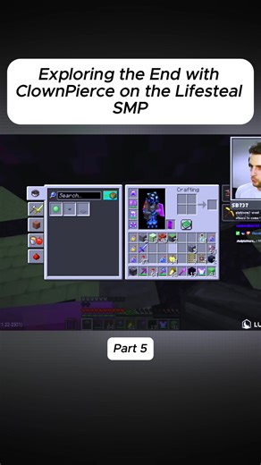 Exploring the End with ClownPierce on the Lifesteal SMP | Lifesteal SMP For Bedrock