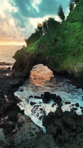 Breathtaking Coastal Arch at Sunset