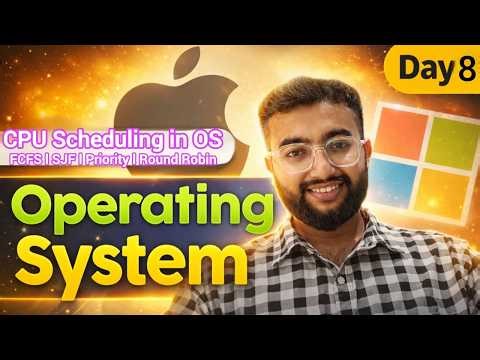Day 08 | CPU Scheduling in OS | FCFS, SJF, Priority, Round Robin | Preemptive vs Non-Preemptive #bca