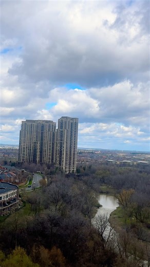 Toronto High-Rise Daytime Window View 🌳 Real Birds Chirping + Natural City Sounds (No Talking)