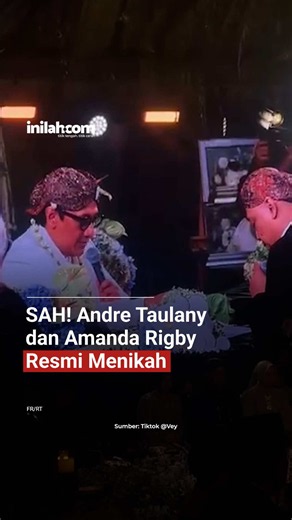 Kabar mengejutkan datang dari Andre Taulany dan Amanda Rigby. Keduanya disebut telah melangsungkan akad nikah pada Minggu (20/9/2026), lebih cepat dari kabar sebelumnya yang menyebut pernikahan digelar Oktober. Usai prosesi akad, Amanda terlihat sungkem atau salim kepada Andre. Dalam momen tersebut, mas kawin yang diberikan Andre disebut senilai Rp20.092.026, yang disesuaikan dengan tanggal pernikahan mereka. - Selengkapnya kunjungi website dengan klik link di bio atau download aplikasi di AppSt