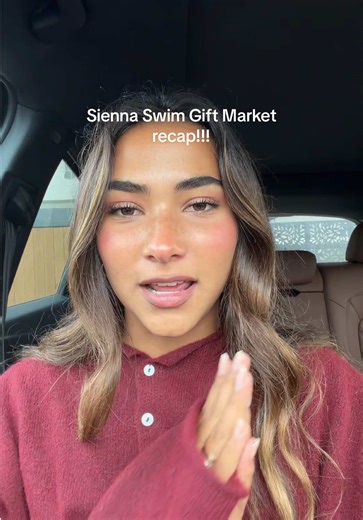 A look into our @Sienna Swim holiday gift market today in California :’)