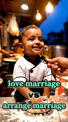 cute baby love marriage 🆚 arrange marriage 😉 baby funny reaction #aibaby #babyshorts #tranding #cute
