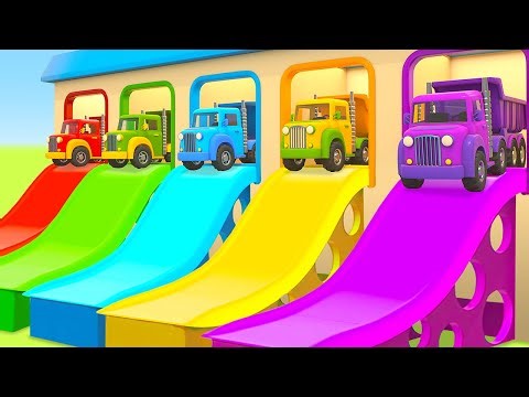 Full episodes of Helper cars cartoons for kids LIVE. Learn colors. Cars & trucks + street vehicles
