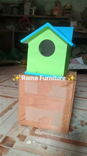 🐦✨ Handmade Wooden Bird House #ramafurniture #shorts