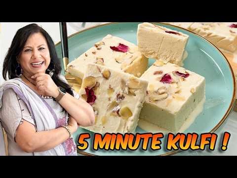 Easiest, Yummiest No-Cook 5 Minutes Kulfi Recipe - RKK