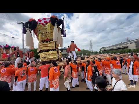 新居浜太鼓祭り 2026｜【川西地区】大江浜かきくらべ 川西の太鼓台11台が海辺で差し上げ【ライブ 愛媛県新居浜市】