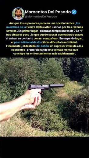 Aunque los supresores parecen una opción táctica, los miembros de la Fuerza Delt...