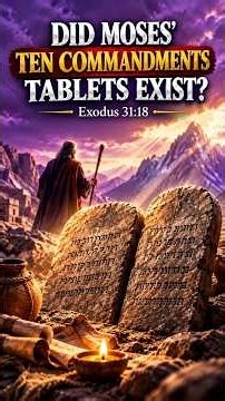 Did Moses’ Ten Commandments Tablets Really Exist? | Exodus 31:18