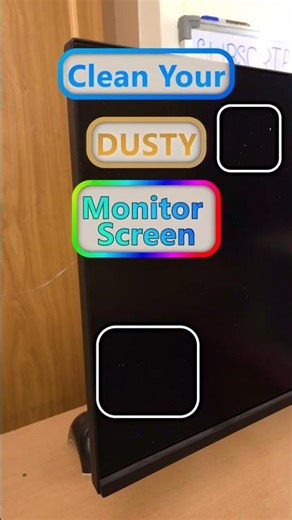 How To Properly Clean Your Dusty Monitor Screen #cleaning