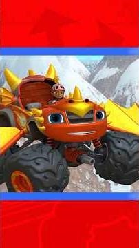 Blaze's dragon FIRE power rescue! 🐉🔥 #shorts