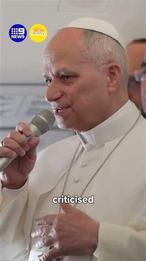 Pope Leo says he is not afraid of Donald Trump | 9 News Australia