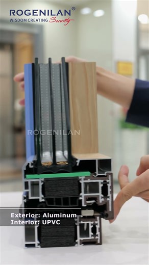 Aluminum-Pvc Co-Extrusion Insulation Casement Window Tilt And Turn Windows With Screen#windows