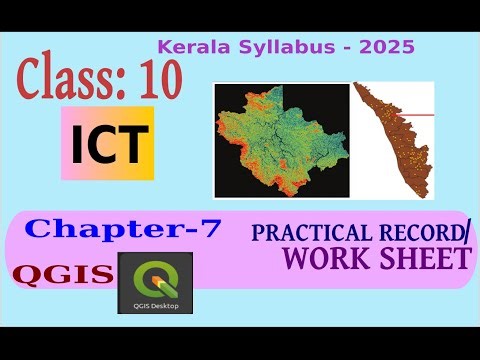 IT Worksheet class 10 | chapter 7|QGIS | new syllabus 2025|