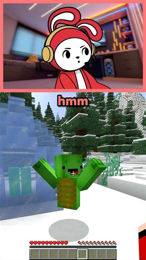 Mikey's BODY Is Frozen in ICE! 🧊💀 #minecraft