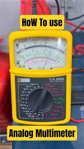 How to read analog multimeter measurements ⚡ #usa #tools #engineer