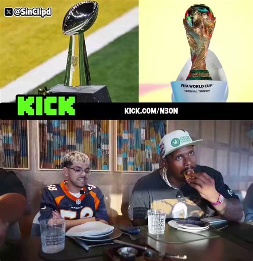 🚨JUST IN: Super Bowl champion, Von Miller claimed the Super Bowl was more watched that the World Cup Final.Streamer, Neon, had to educate him.