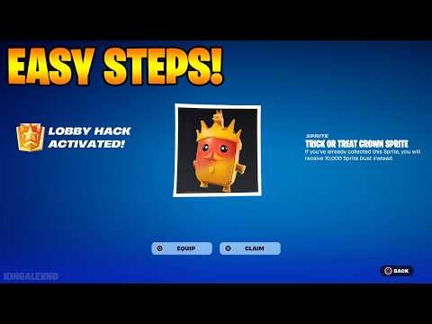 How to Get TRICK OR TREAT CROWN SPRITE Admin Panel NAME & CODE FREE in Fortnite Lobby Hack Activated