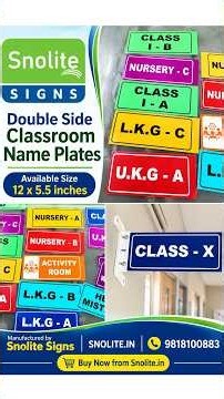 School & College Signage Collection | Name Plates, Door Signs & Display Boards #schoolsignage
