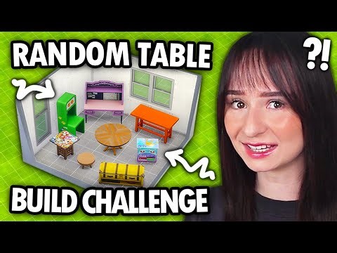 Every room is a RANDOM TABLE build challenge in The Sims 4