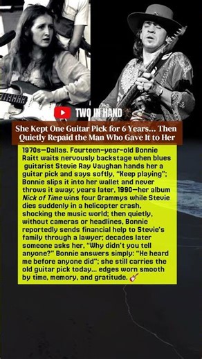 She Kept One Guitar Pick for 6 Years… Then Quietly Repaid the Man Who Gave It to Her