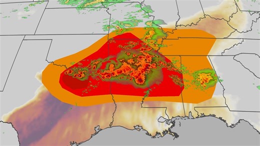 Severe weather threat targets Texas, South with large hail, winds, strong tornadoes
