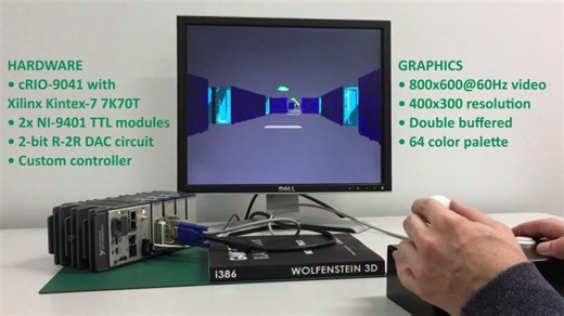 Wolfenstein 3D engine in LabVIEW FPGA | Pascal Heinen