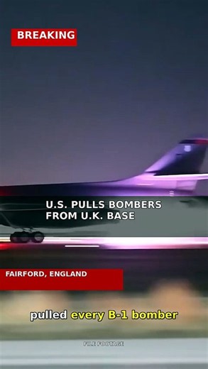 BREAKING: U.S. Pulls All B-1 Bombers From U.K. Base Over Terror Plot