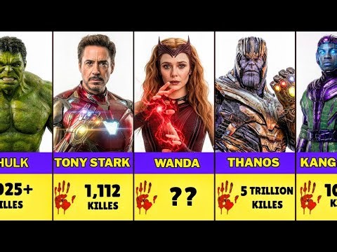 How Many People did every Marvel Character kill (kill count)🍿