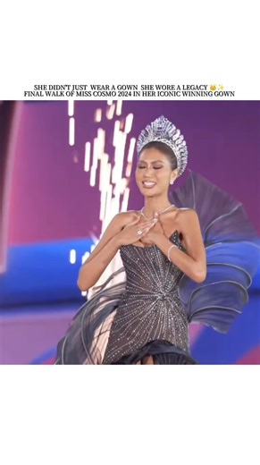 Final walk of Miss Cosmo 2024 in her iconic winning gown #misscosmointernational #shorts