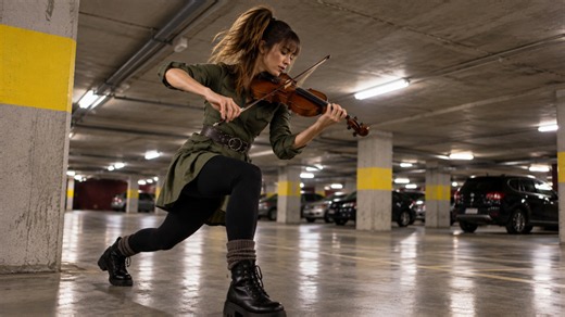 Violin and dance create an incredible performance