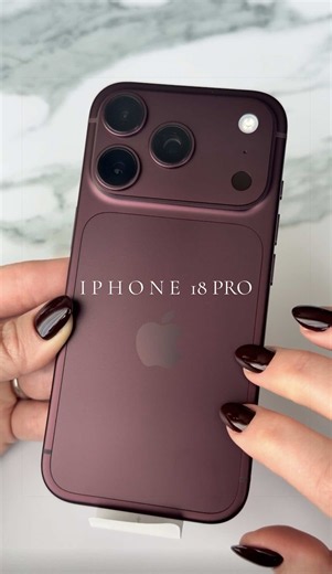 New iPhone 18 Pro in Burgundy 🍒🍷🥀 This color is everything! 😍 #iPhone18Pro #iPhone18 #unboxing #Apple #iPhoneUnboxing