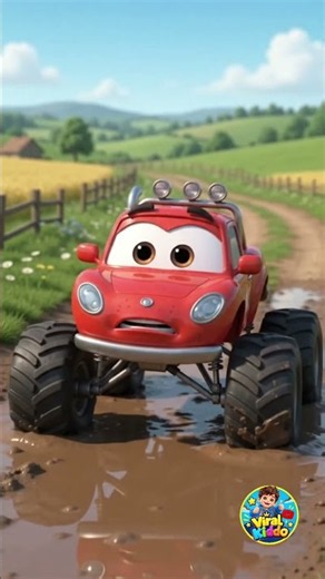 Monster Truck Rescue Gone WRONG! 😂🚚 #Shorts #funny #cartoon
