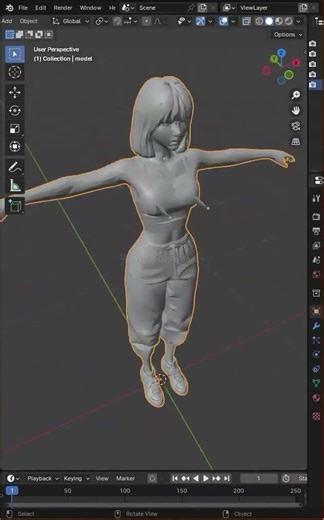 Rigify automatic rig in blender P2 | FKC #youtubeshorts #viral #viralvideo