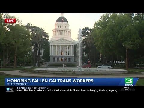 Caltrans workers memorial highlights new roadside safety law