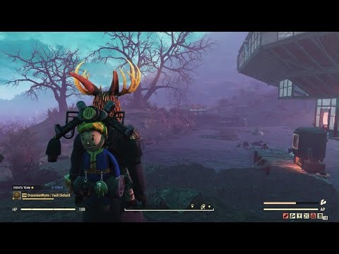 Fallout 76 Ship with Aliens in sky