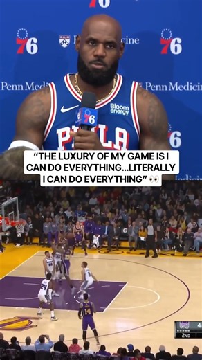 LeBron talking about how he fits with the Sixers team 🔥