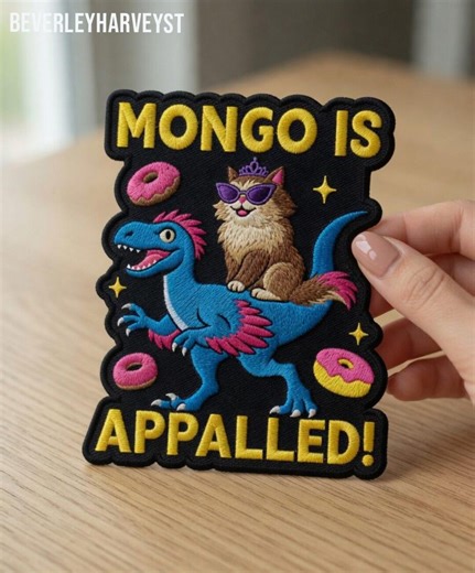 Mongo is Appalled Dungeon Crawler Carl Embroidered Patch, Princess Donut Iron On, This is an Outrage Patch - Etsy
