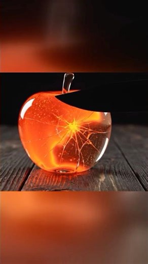 Glass Apple Lava Explosion 🍎🔥 | Satisfying ASMR Slow Motion #shorts