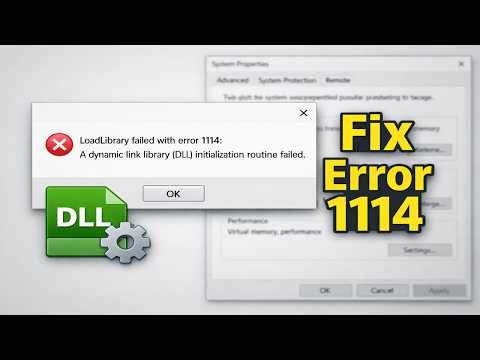 How to Fix Load Library Failed with Error 1114 a Dynamic Link Library DLL Initialization Routine