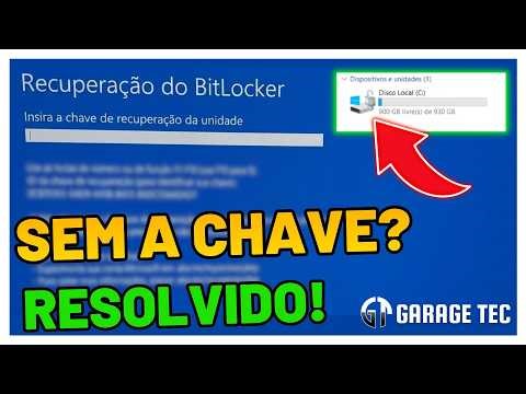🔴 PC PEDINDO CHAVE DO BITLOCKER? RESOLVA SEM A CHAVE