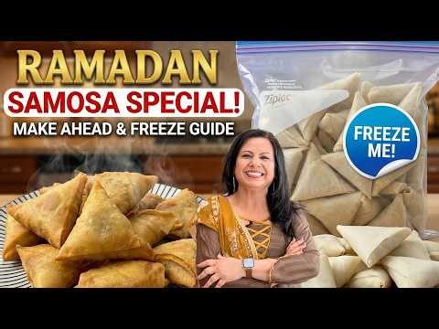 Ramadan 2026 Preparation! Samosas! How to Make and Store for Iftar Recipe in Urdu Hindi - RKK